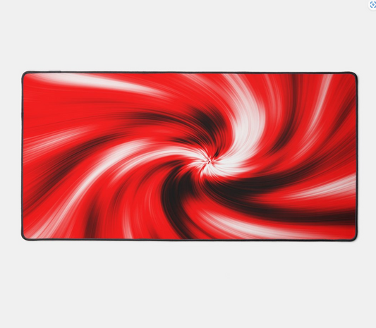 gaming mousepad red swirl